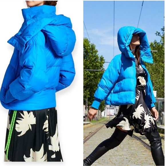 Essentiel Antwerp Wakeboard Blue Puffer jacket, Size 44 EU/US 12 - Picture 2 of 16